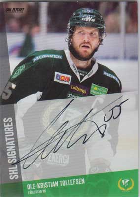 2014-15 SHL s.2 SHL Signatures #08 Ole-Kristian Tollefsen Färjestad