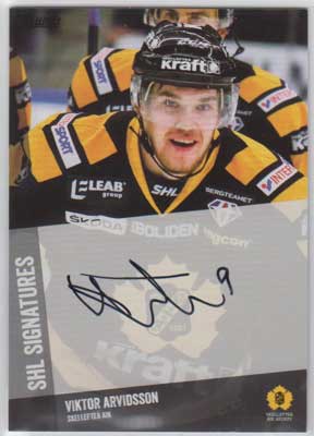 2014-15 SHL s.2 SHL Signatures #19 Viktor Arvidsson Skellefteå AIK