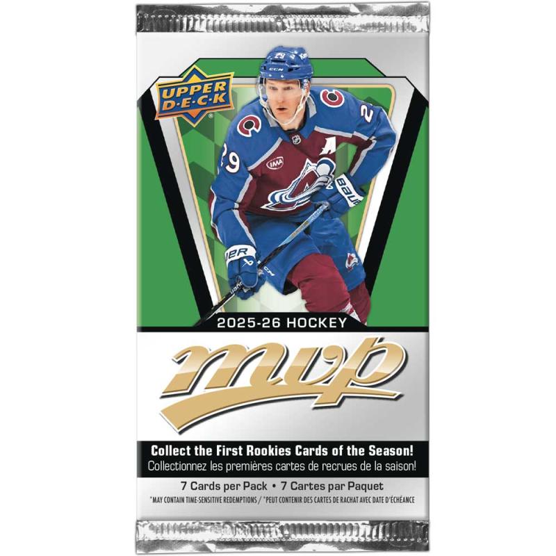 1st Paket 2025-26 Upper Deck MVP Retail (7 kort)