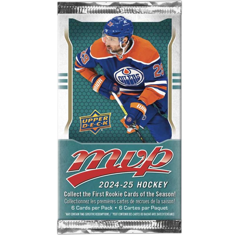 1st Paket 2024-25 Upper Deck MVP Retail NHL Hockeykort