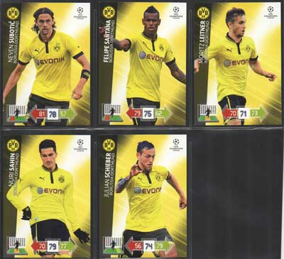 Grundkort BORUSSIA DORTMUND, 2012-13 Adrenalyn Champions League Update, Välj från lista