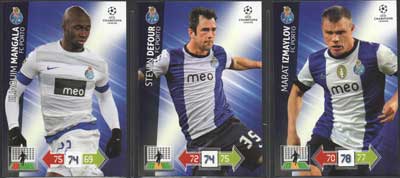 Teamset FC PORTO, 2012-13 Adrenalyn Champions League Update, 3 olika grundkort