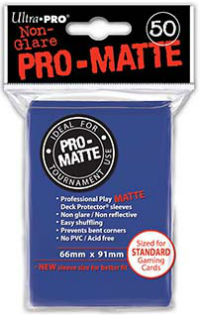 Deck protector sleeves, Pro Matte, Blue, 50st