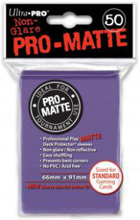 Deck protector sleeves, Pro Matte, Purple, 50st