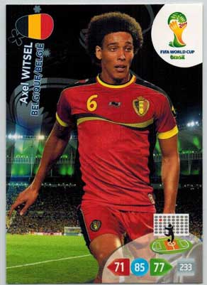 Grundkort, 2014 Adrenalyn World Cup #030. Axel Witsel (Belgique/Belgie)