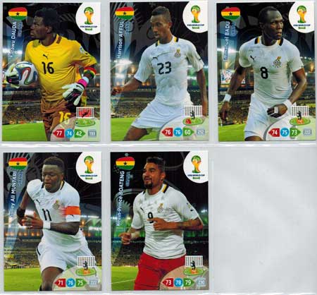 Teamset, 2014 Adrenalyn World Cup, Ghana