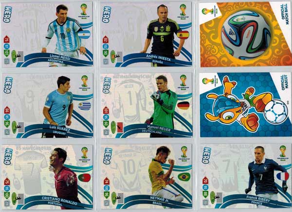 Update set 1, World Cup 2014 Adrenalyn XL 