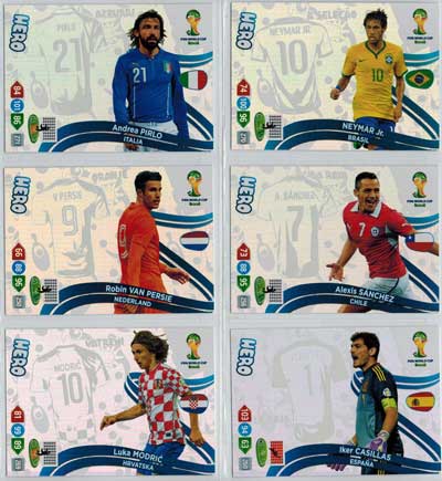Update set 2, World Cup 2014 Adrenalyn XL 
