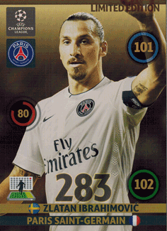 XXL Limited Edition, 2014-15 Adrenalyn Champions League, Zlatan Ibrahimovic