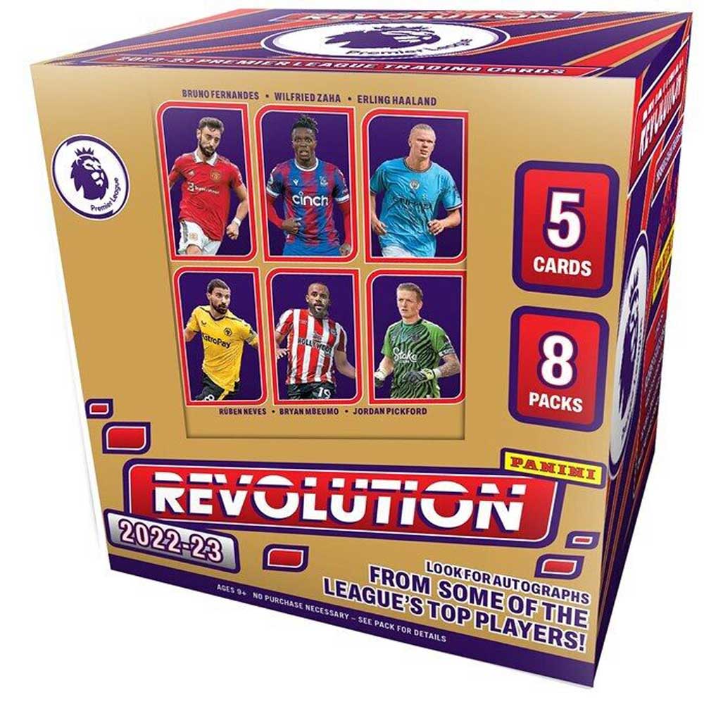 2022-23 Panini Revolution Premier League Soccer Hobby Box Sealed RC shops /Auto Relics