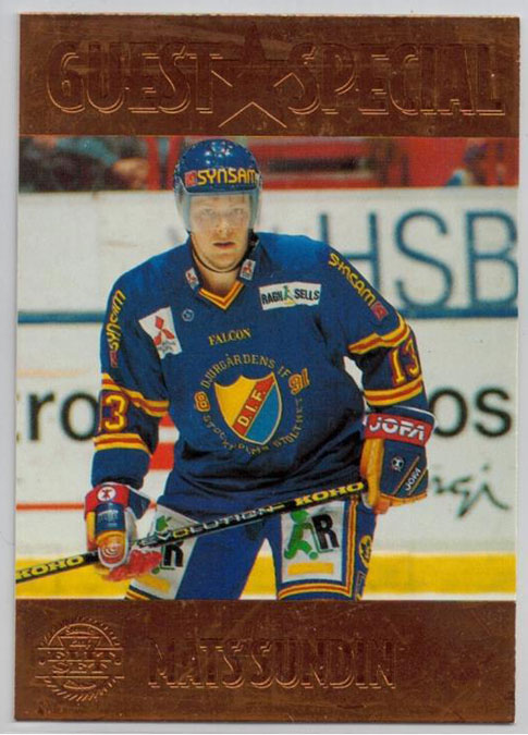 Card 62: Mats Sundin - Semic Ice Hockey 1995 
