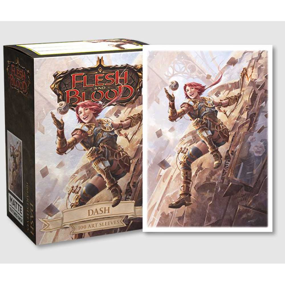 Dragon Shield Matte Art Dash, Inventor Extraordinaire - 100 Bustine Protettive Per Carte TCG, Con Fronte Trasparente E Retro Artistico - 5