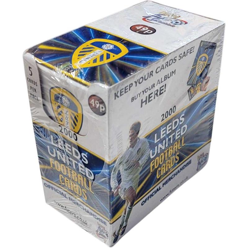 Sealed Box 2000 Futera Leeds United Football Cards (36 Paket) [Box is a bit worn]