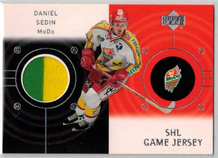 2000-01 SHL Game Jersey #DS Daniel Sedin, MoDo Hockey