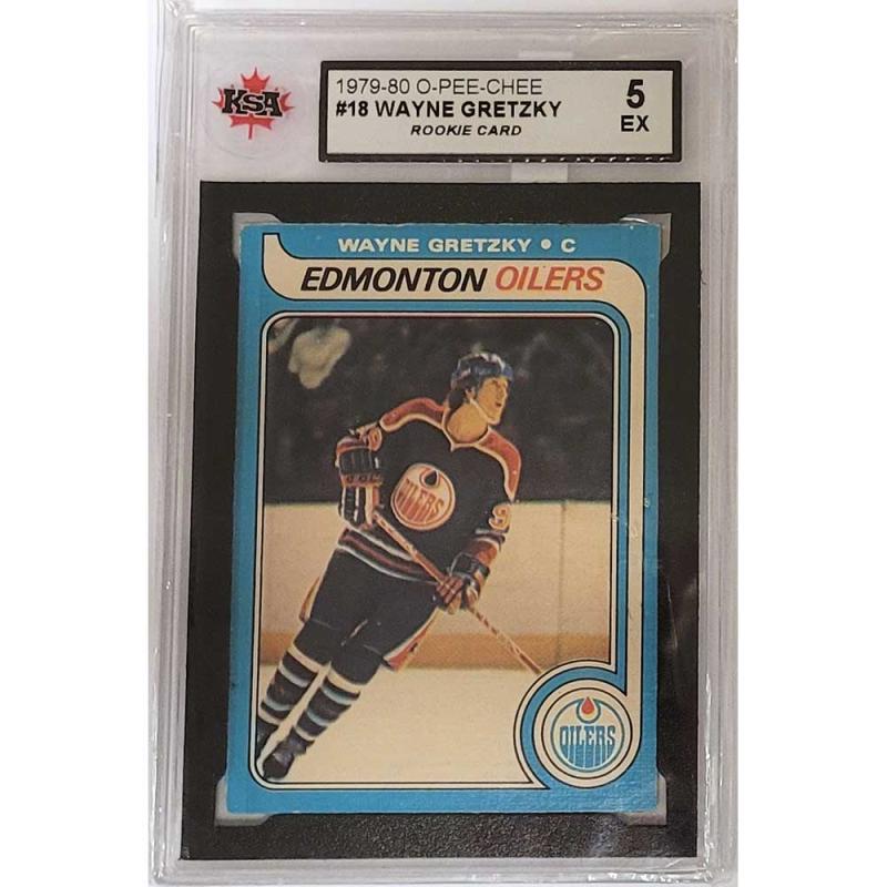 Wayne Gretzky 1979-80 O-Pee-Chee #18 RC Rookie Card KSA5 EX
