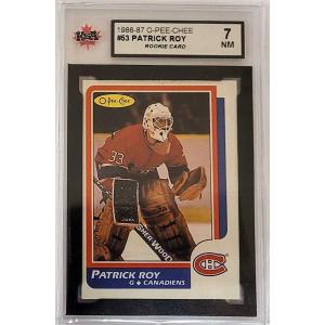 Patrick Roy 1986-87 O-Pee-Chee #53 RC Rookie Card KSA7 NM