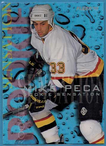 Mike Peca 1994-95 Fleer Rookie Sensations #8