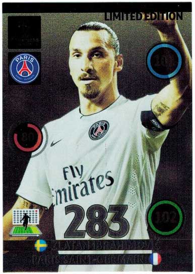 Limited Edition, 2014-15 Adrenalyn Champions League, Zlatan Ibrahimovic