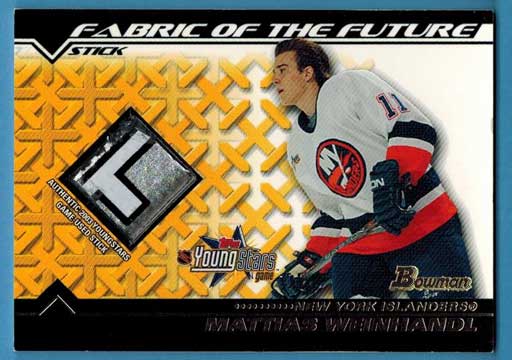 Mattias Weinhandl 2002-03 Bowman YoungStars Sticks #MW