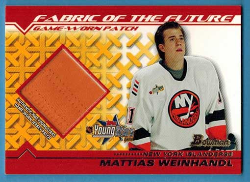 Mattias Weinhandl 2002-03 Bowman YoungStars Patches #MW 17/50