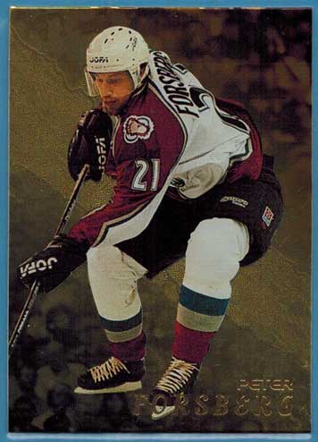 Peter Forsberg 1998-99 Be A Player Gold #35