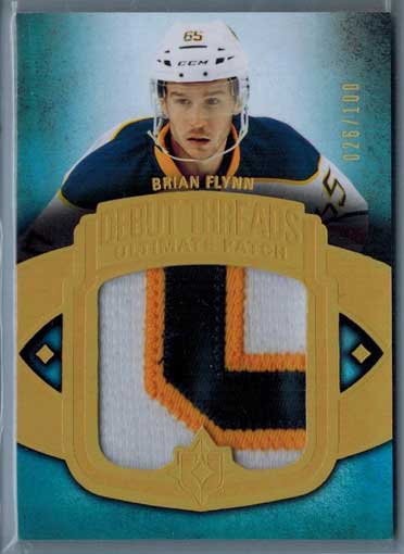 Brian Flynn 2013-14 Ultimate Collection Debut Threads Patches #UDTBF