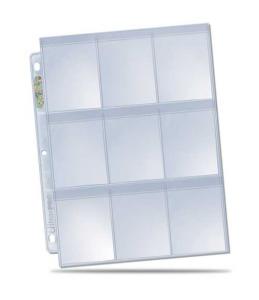 1 Secure plastic page - Platinum 9-Pocket - SECURE