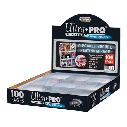 2 x 100 ULTRA PRO PLATINUM HOLOGRAM TRADING CARD 9 POCKET SLEEVES PAGES 2 x 100 ULTRA PRO PLATINUM HOLOGRAM TRADING CARD 9 POCKET SLEEVES PAGES