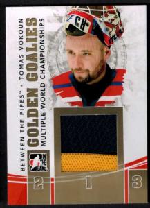 Tomas Vokoun 2010-11 Between The Pipes Golden Goalies Jerseys Gold #GG11