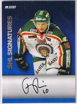 2008-09 SHL Signatures s.2 #05 Fredrik Pettersson Frölunda Indians