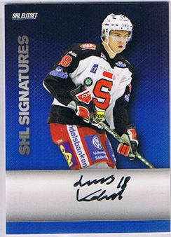2008-09 SHL Signatures s.2 #18 Linus Videll Södertälje SK
