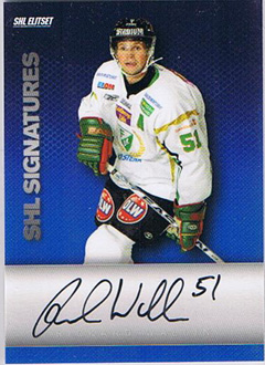 2008-09 SHL Signatures s.1 #06 Rickard Wallin Färjestads BK