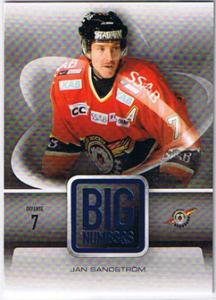 2008-09 SHL s.1 Big Numbers #07 Jan Sandstrom Luleå HC