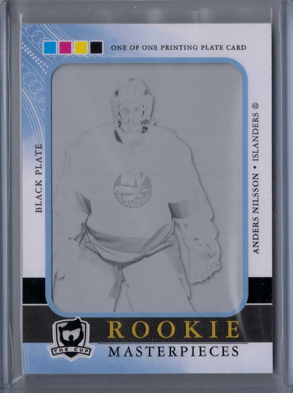 Anders Nilsson 2011-12 The Cup Printing Plates SP Authentic Rookie Extended Black #R61