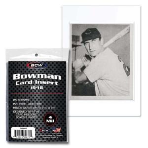 BCW - 1948 Bowman Insert Sleeves - 25 Sleeves