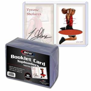 BCW - Booklet Card (Vertical) Topload Holder - 10 Toploaders