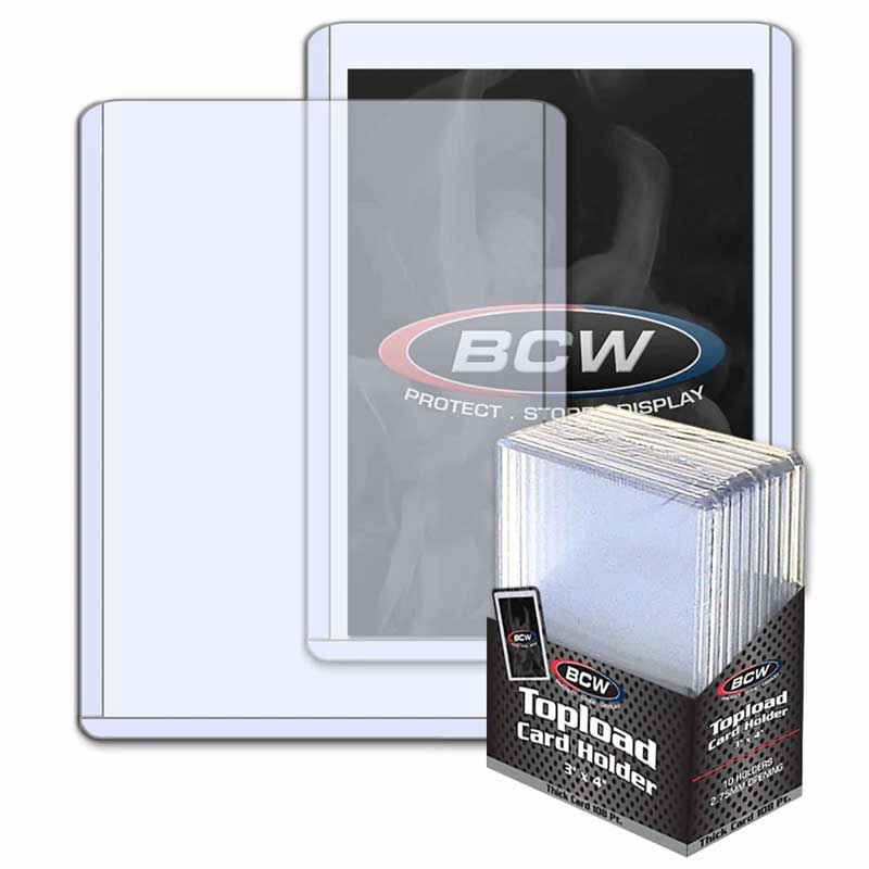 BCW - Thick Card Topload Holder - 108 PT - 10 Toploaders
