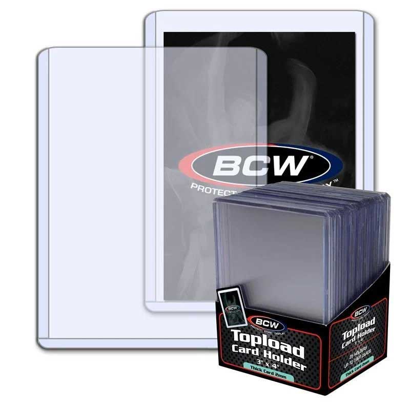 BCW - Thick Card Topload Holder - 79 PT - 25 Toploaders