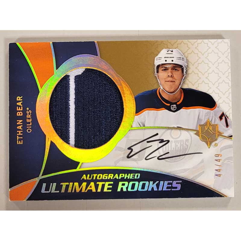 Ethan Bear 2018-19 Ultimate Collection '08-09 Retro Rookies Patch Autographs #RRPAEB /49