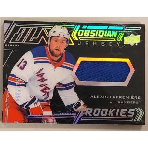 Alexis Lafreniere 2020-21 UD Black Obsidian Rookie Jerseys #ORJAL /399