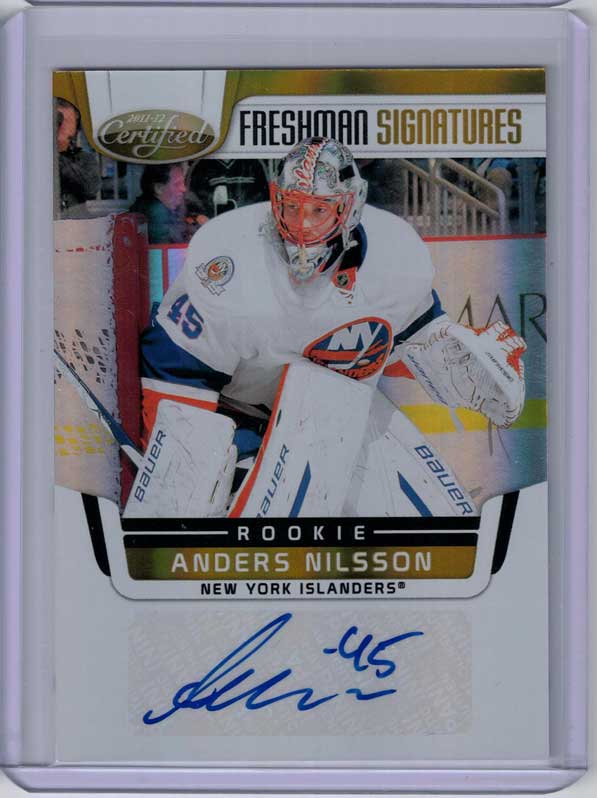 Anders Nilsson 2011-12 Certified Mirror Gold #227 Autograph /25