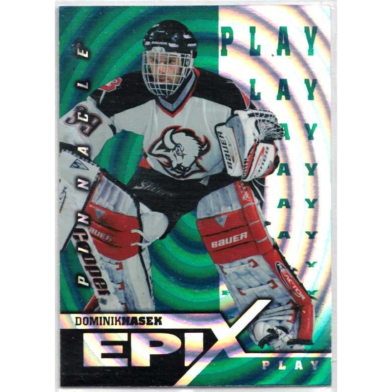 Dominik Hasek 1997-98 Pinnacle Epix Play Emerald #22