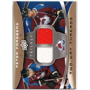 Peter Forsberg 2008-09 Upper Deck Trilogy Two-Way Threads #2WPF