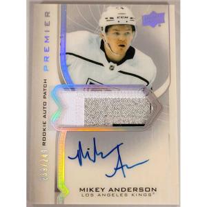 Mikey Anderson 2020-21 Upper Deck Premier Acetate Rookie Patch Autographs #ARMA /249