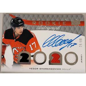 Yegor Sharangovich 2020-21 Upper Deck Premier Rookie Jersey Autographs #PRAYS /99