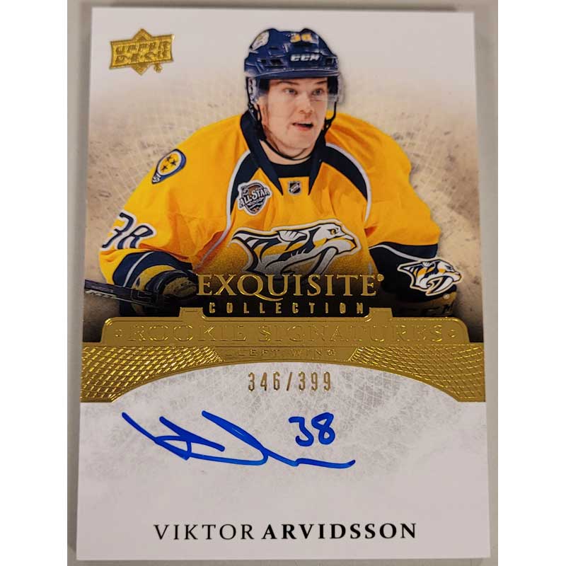Viktor Arvidsson 2015-16 Exquisite Collection Rookie Signatures #ERSVA /399