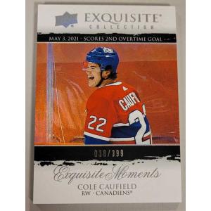 Cole Caufield 2021-22 Exquisite Collection Moments #ECMCC /399