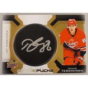 Teuvo Teravainen 2017-18 Upper Deck Trilogy Signature Pucks #SPTT