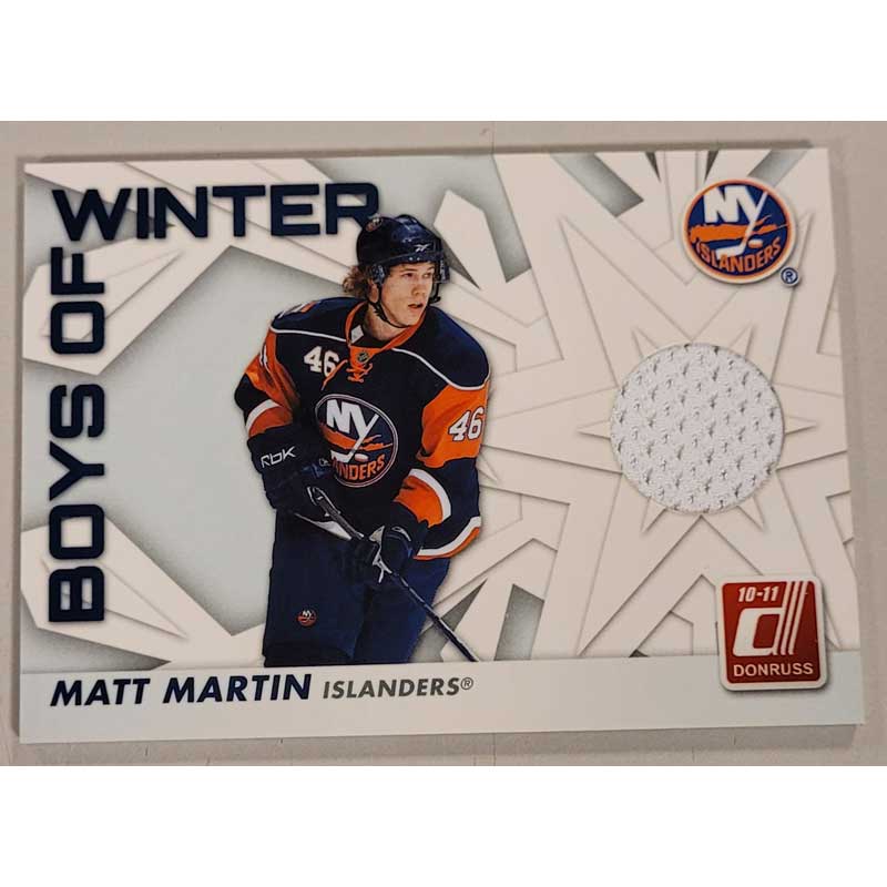 Matt Martin 2010-11 Donruss Boys of Winter Jersey #36
