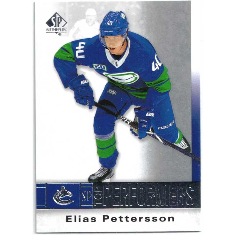 Elias Pettersson 2020-21 SP Authentic Top Performers #TPEP